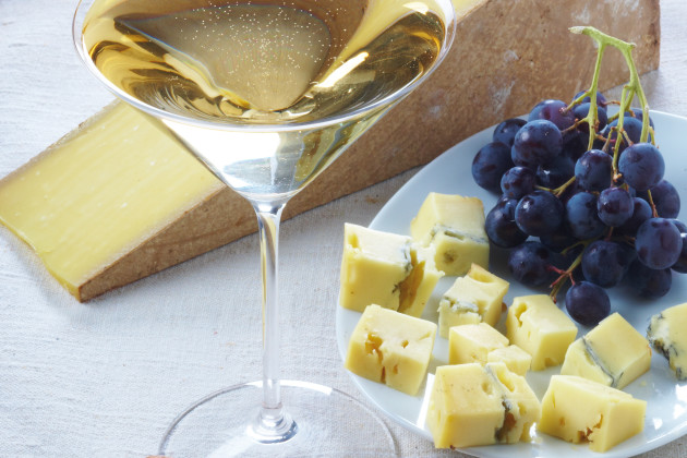 Creamy Morbier and old vintage Champagne